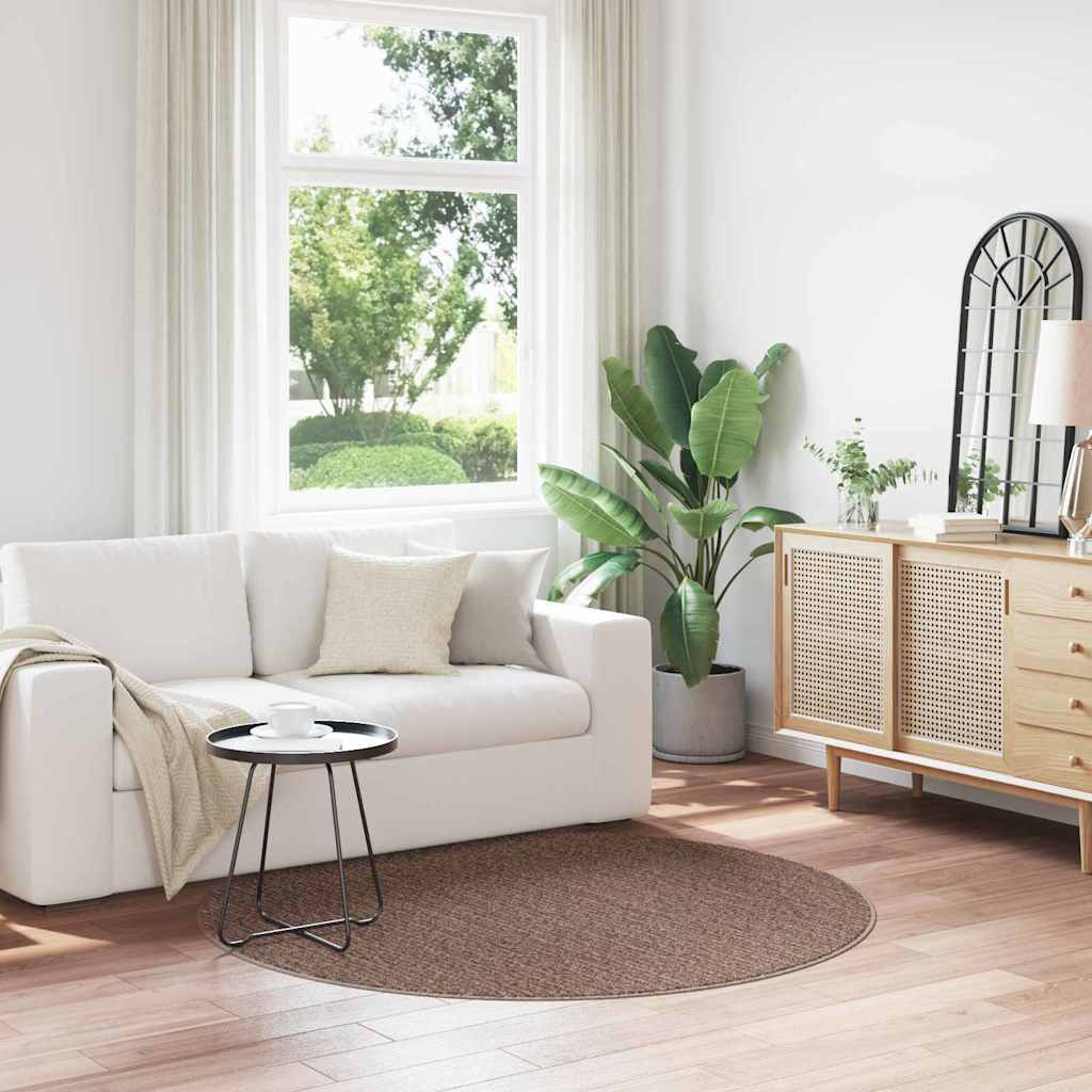 Anti-glid Shaggy Matta Brun 160 x 160 cm PP