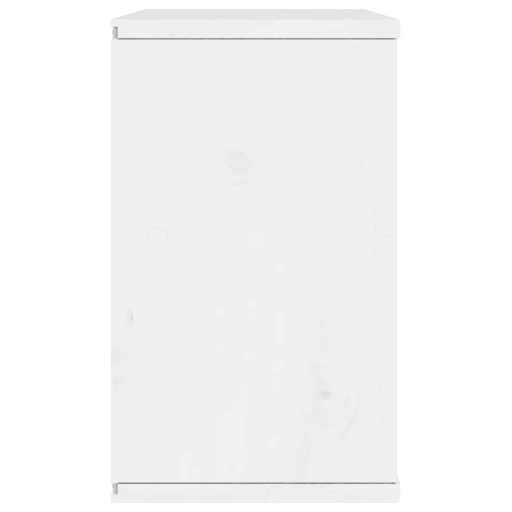 TV-bänk "ODDA" vit 79x24x40 cm massiv furu