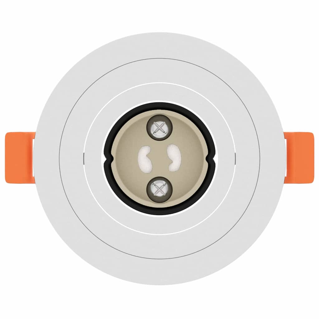 Spotlights med strålkastare 12 pcs Vit 9 x 9 x cm Aluminium