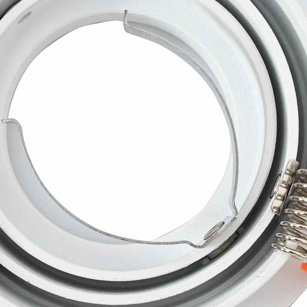 Spotlights med strålkastare 24 pcs Vit 9 x 9 x cm Aluminium