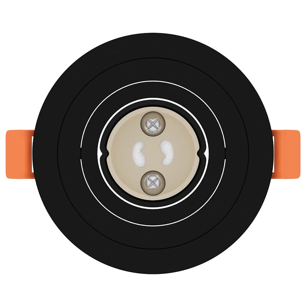 Spotlights med strålkastare 24 pcs Svart 9 x 9 x cm Aluminium