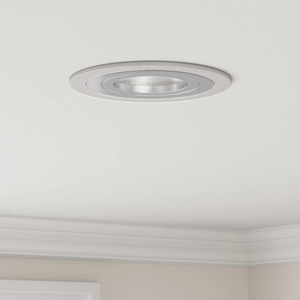 Spotlights med strålkastare 6 pcs Silver 9 x 9 x cm Aluminium