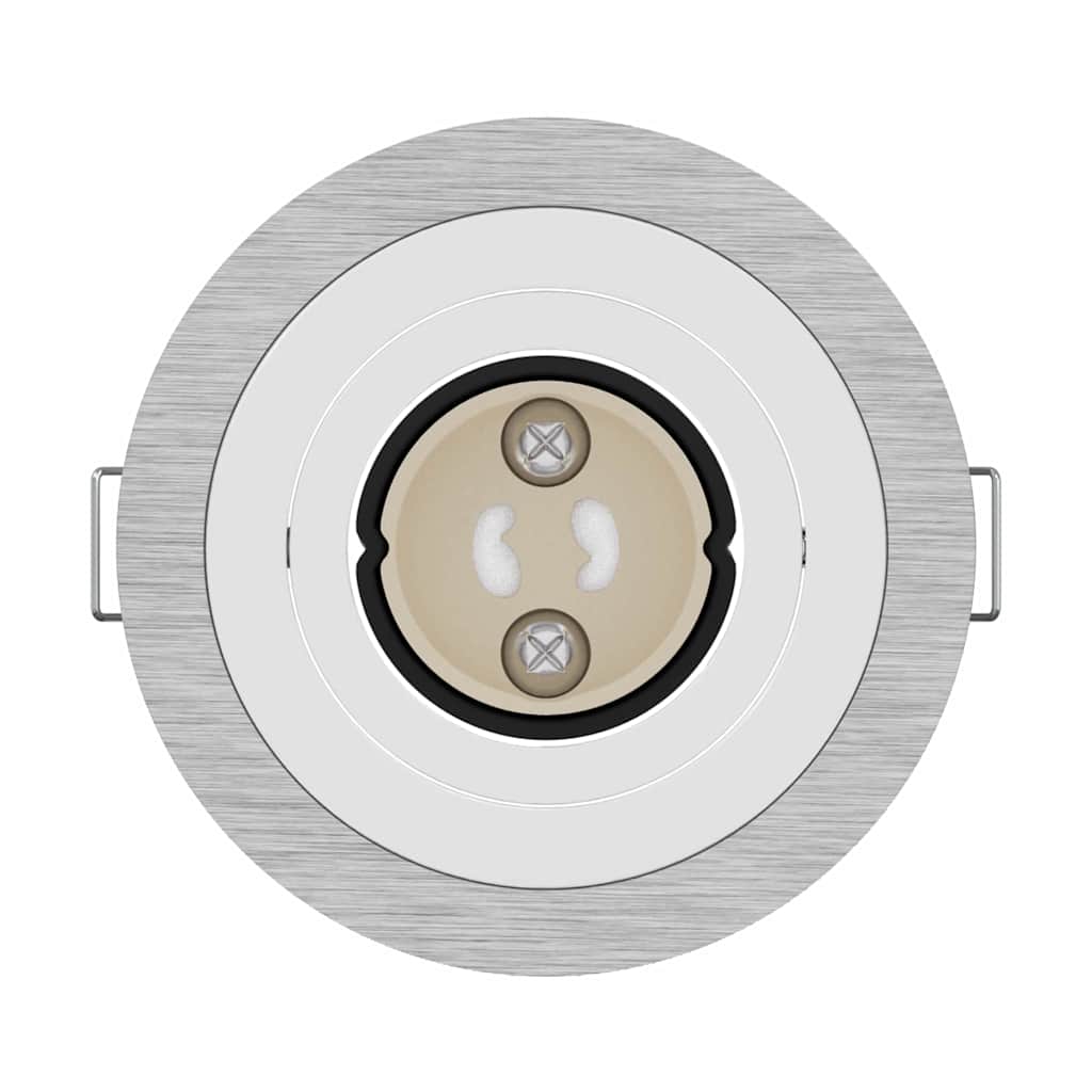 Spotlights med strålkastare 6 pcs Silver 9 x 9 x cm Aluminium