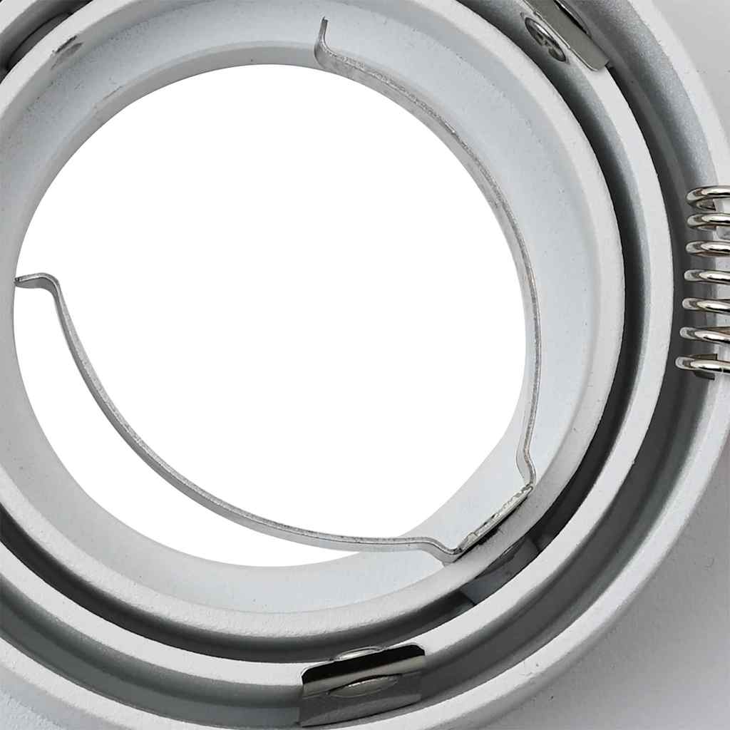 Spotlights med strålkastare 6 pcs Vit 9 x 9 x cm Aluminium