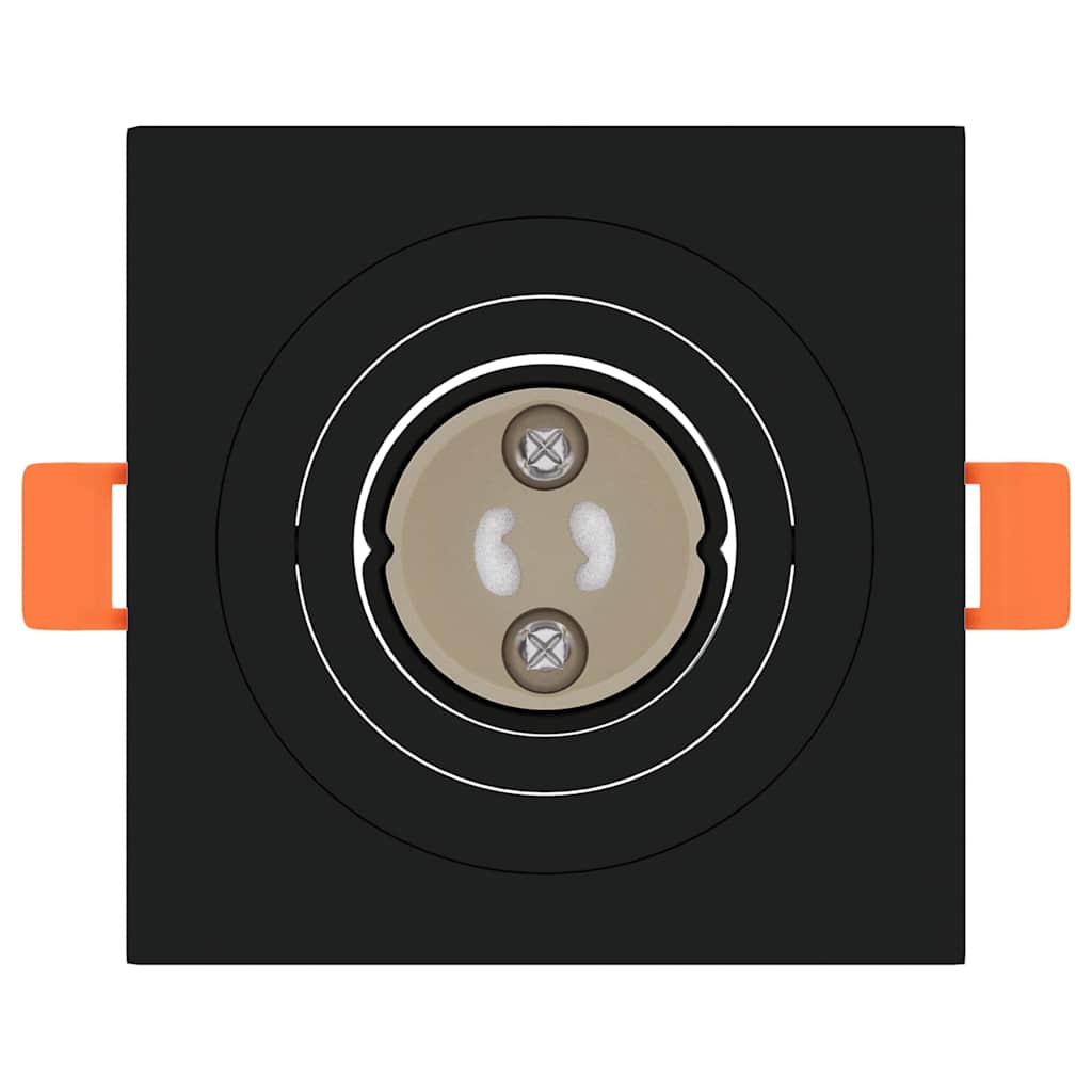 Spotlights med strålkastare 6 pcs Svart 9 x 9 x cm Aluminium