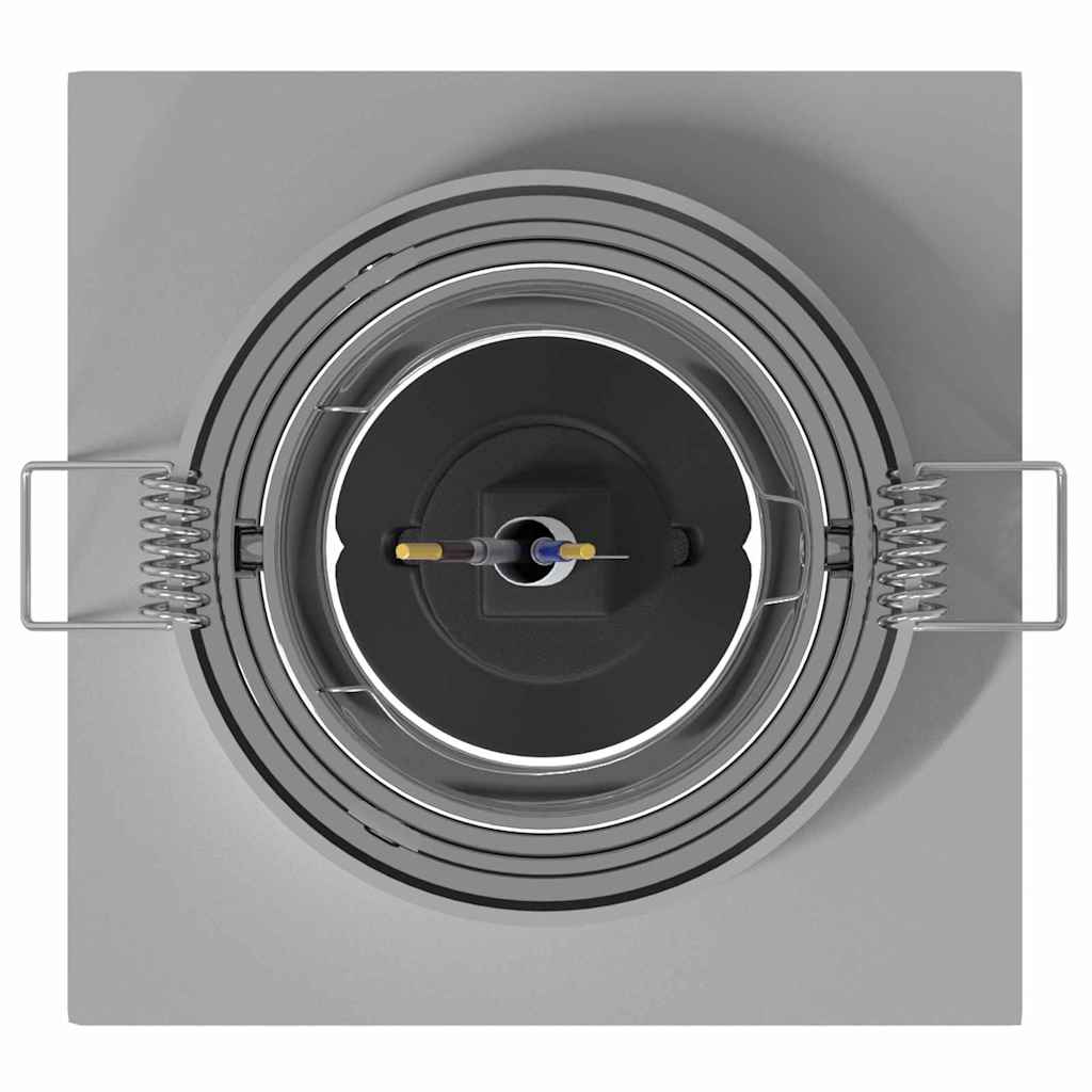 Spotlights med strålkastare 6 pcs Silver 9 x 9 x cm Aluminium