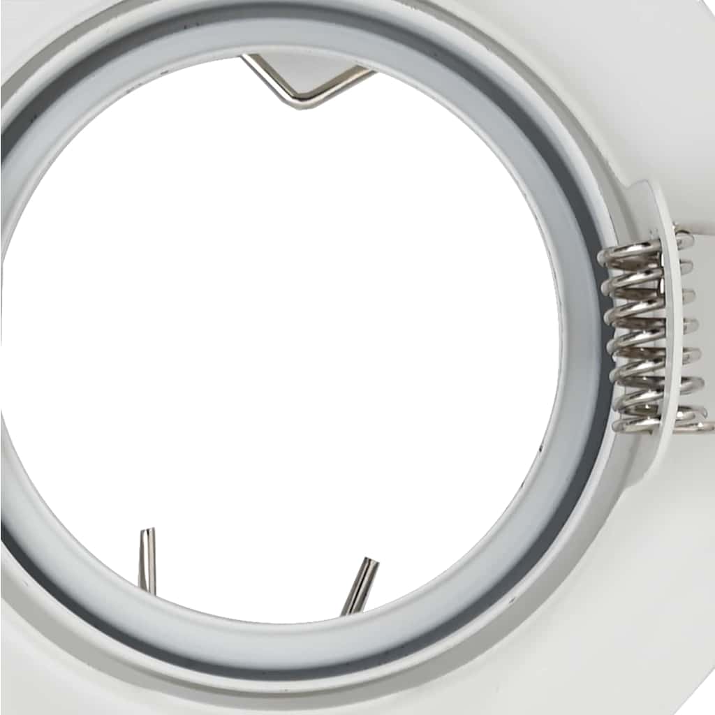 Spotlights med strålkastare 12 pcs Vit 9 x 9 cm Metall