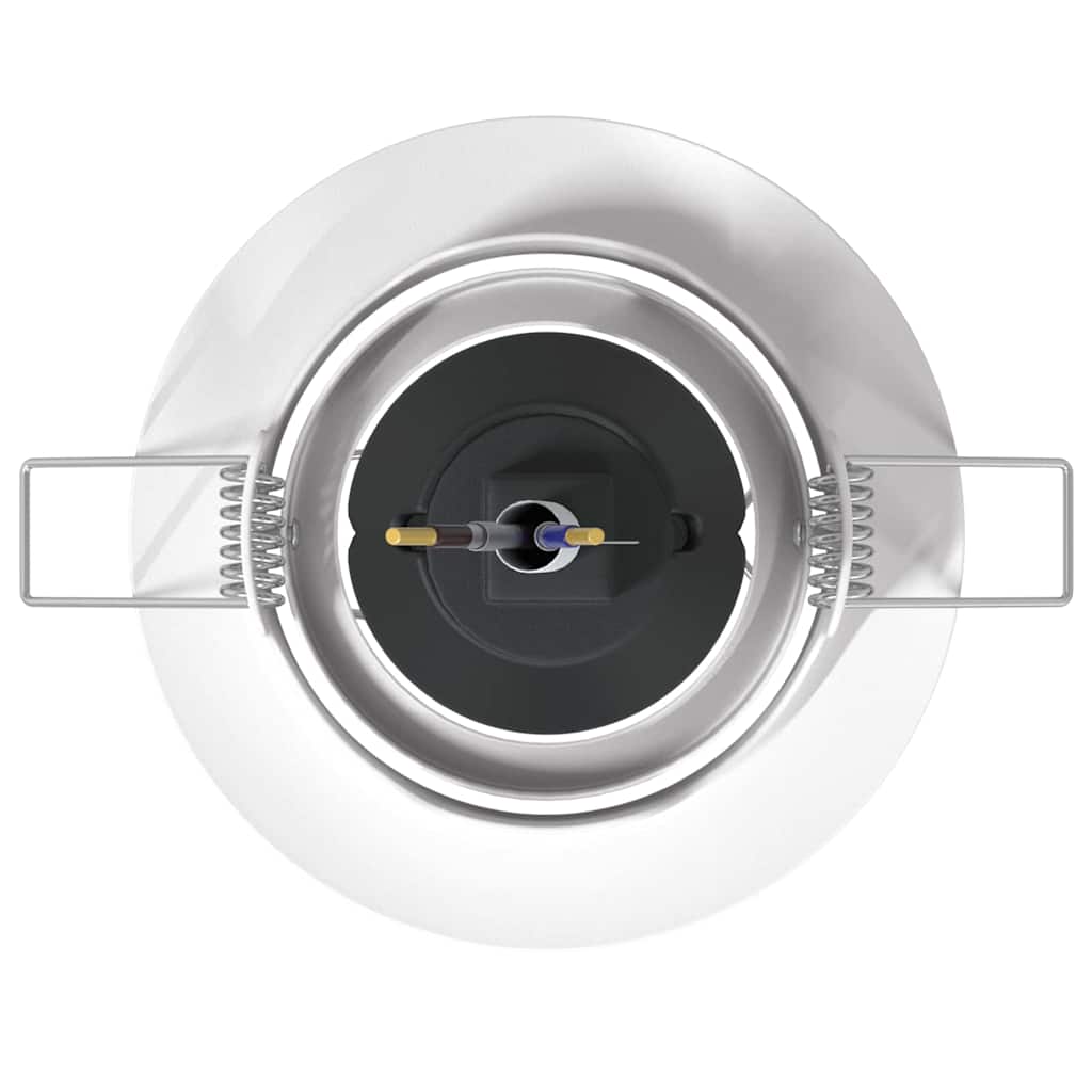 Spotlights med strålkastare 24 pcs Vit 9 x 9 cm Metall