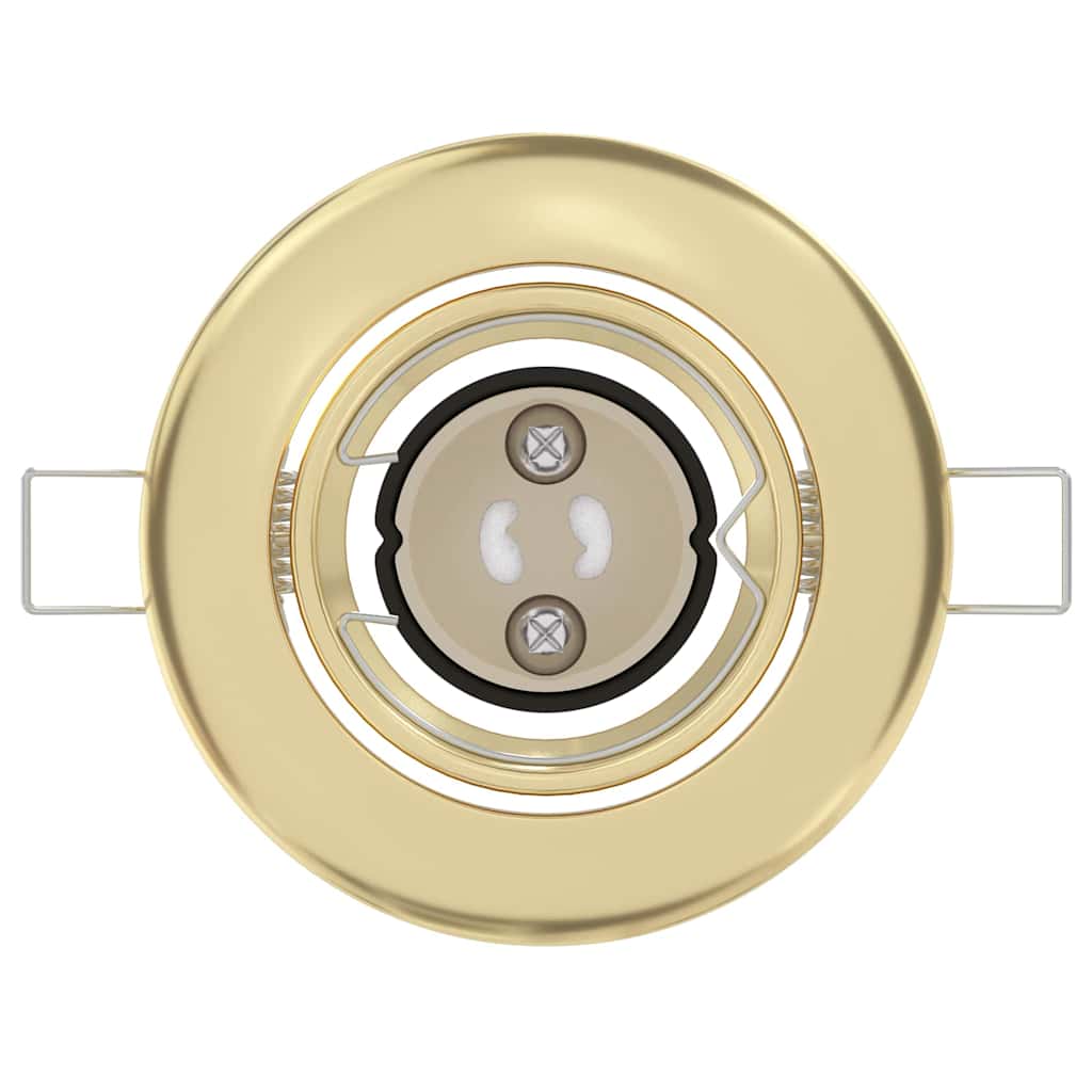 Spotlights med strålkastare 24 pcs Guld 9 x 9 cm Metall