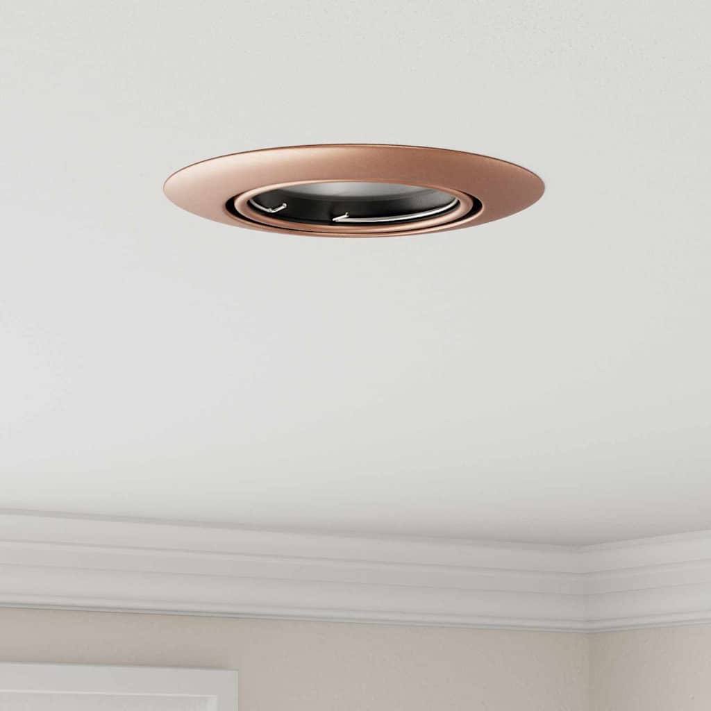 Spotlights med strålkastare 6 pcs Koppar 9 x 9 cm Metall