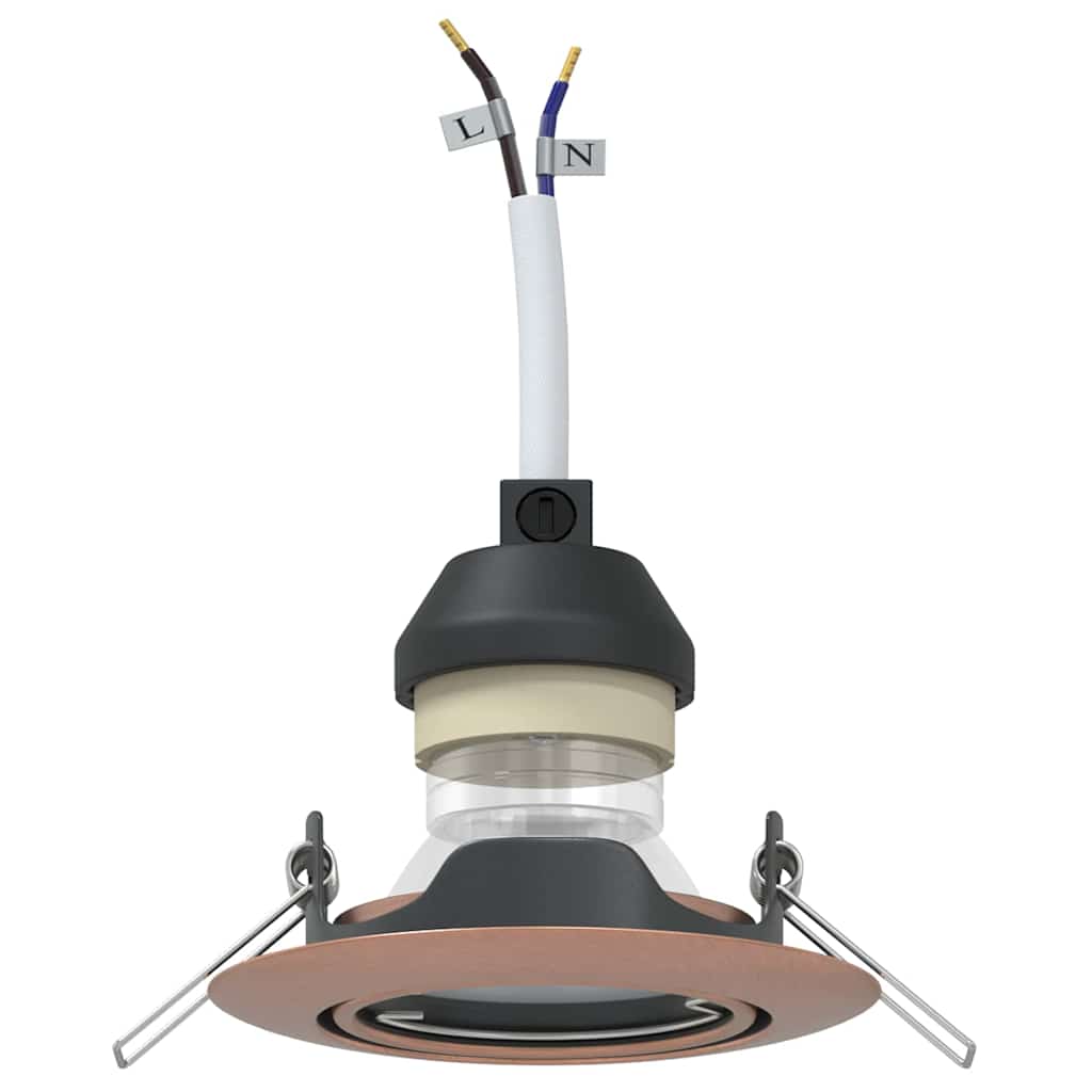 Spotlights med strålkastare 6 pcs Koppar 9 x 9 cm Metall