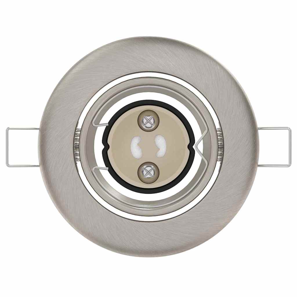 Spotlights med strålkastare 6 pcs Silver 9 x 9 cm Metall