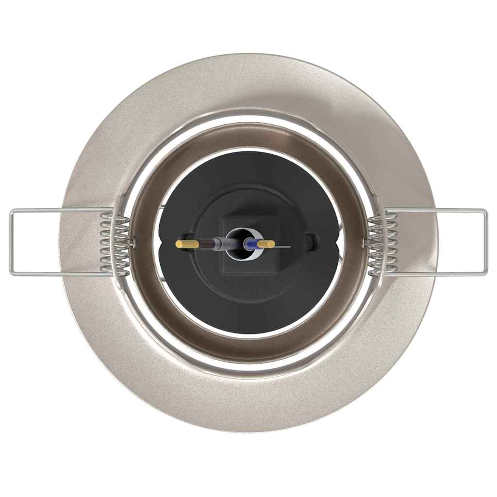 Spotlights med strålkastare 12 pcs Silver 9 x 9 cm Metall