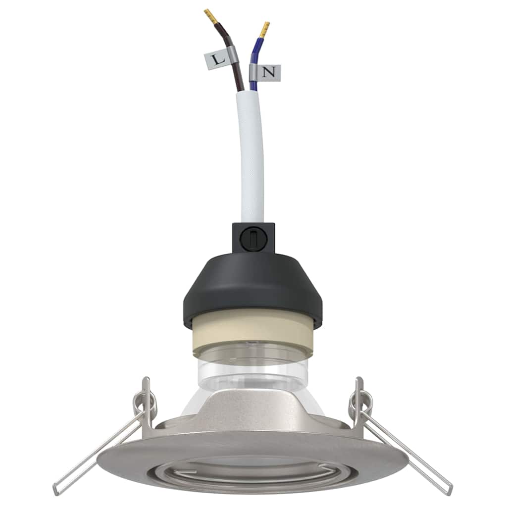 Spotlights med strålkastare 24 pcs Silver 9 x 9 cm Metall