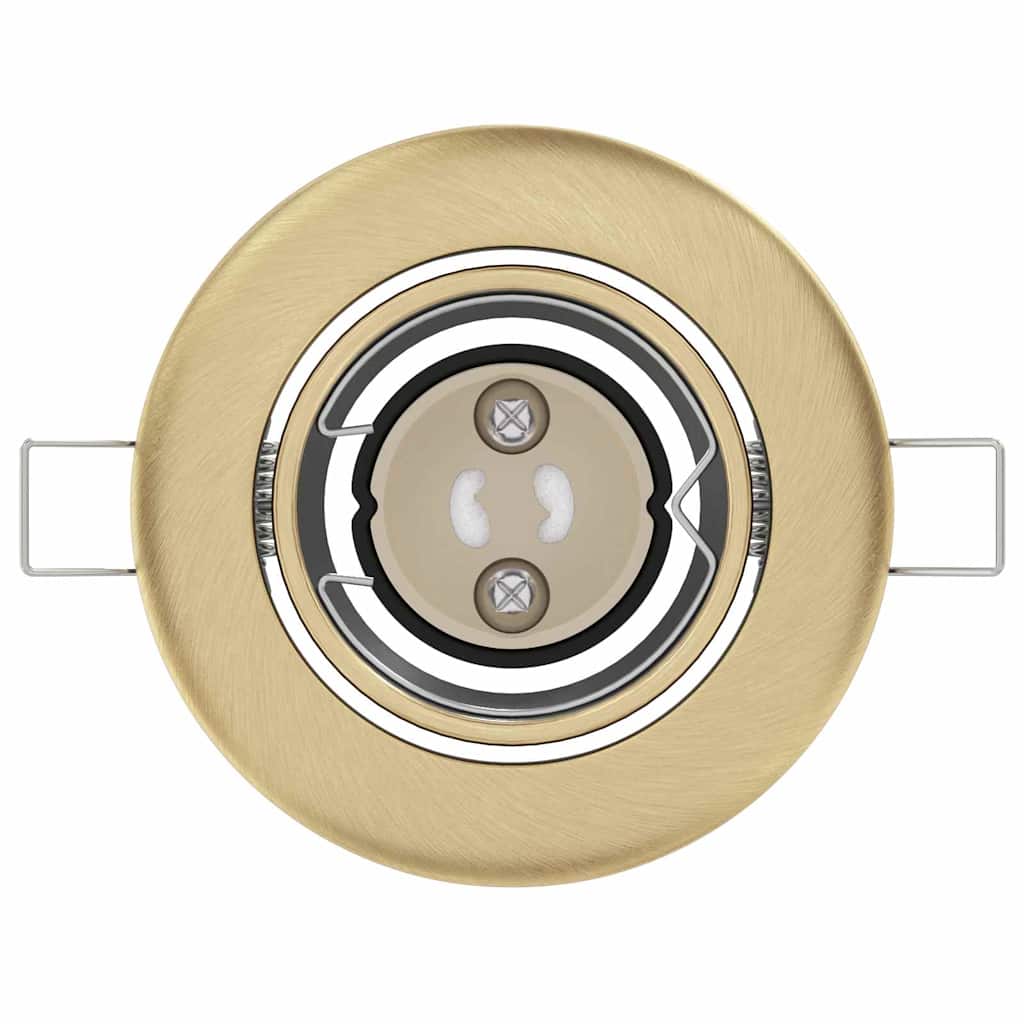 Spotlights med strålkastare 12 pcs Mässing 9 x 9 cm Metall