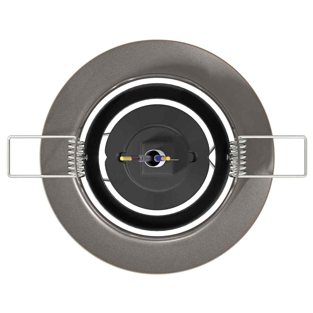 Spotlights med strålkastare 12 pcs Mässing 9 x 9 cm Metall