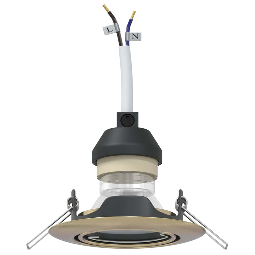 Spotlights med strålkastare 24 pcs Mässing 9 x 9 cm Metall