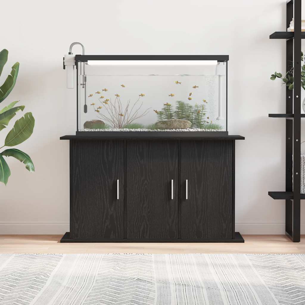 Akvariestativ svart ek 101x41x58 cm konstruerat trä