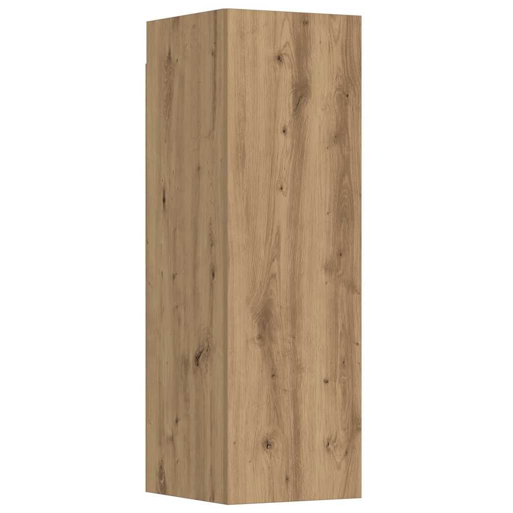 Väggmonterade TV-skåp 3 st ek konstruerat trä