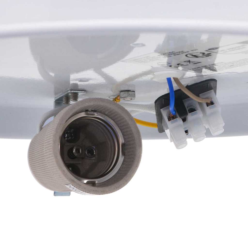 Taklampa Vit 30 x 13.5 cm tyg