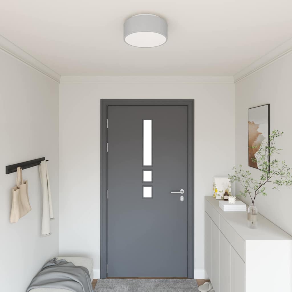 Taklampa Grå 30 x 13.5 cm tyg