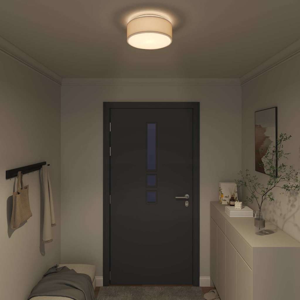 Taklampa Taupe 30 x 13.5 cm tyg