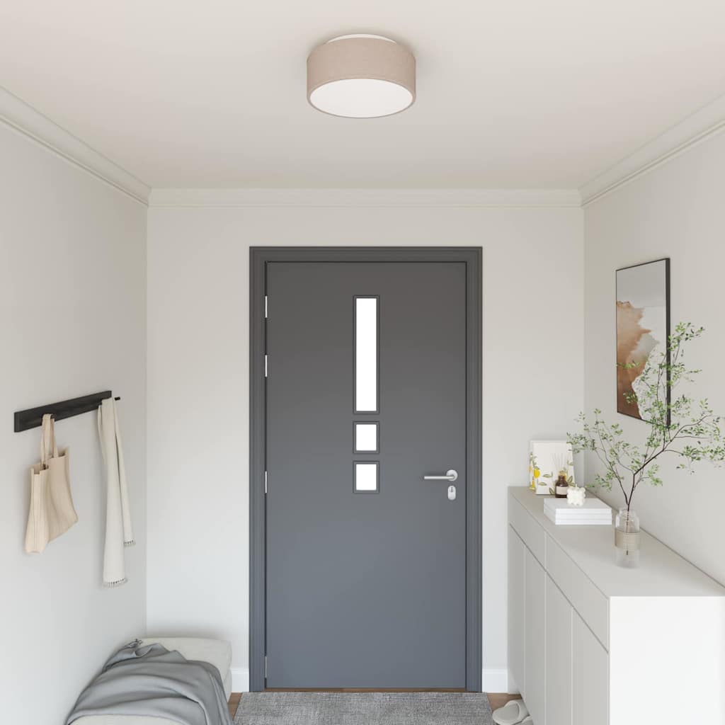 Taklampa Taupe 30 x 13.5 cm tyg