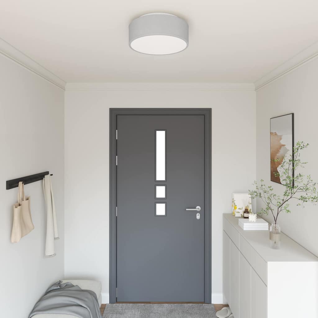 Taklampa Grå 38 x 13.5 cm tyg