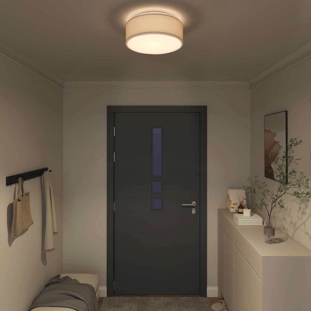 Taklampa Taupe 38 x 13.5 cm tyg