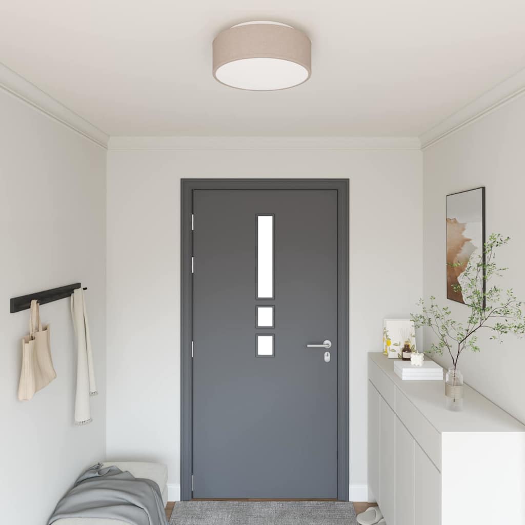 Taklampa Taupe 38 x 13.5 cm tyg