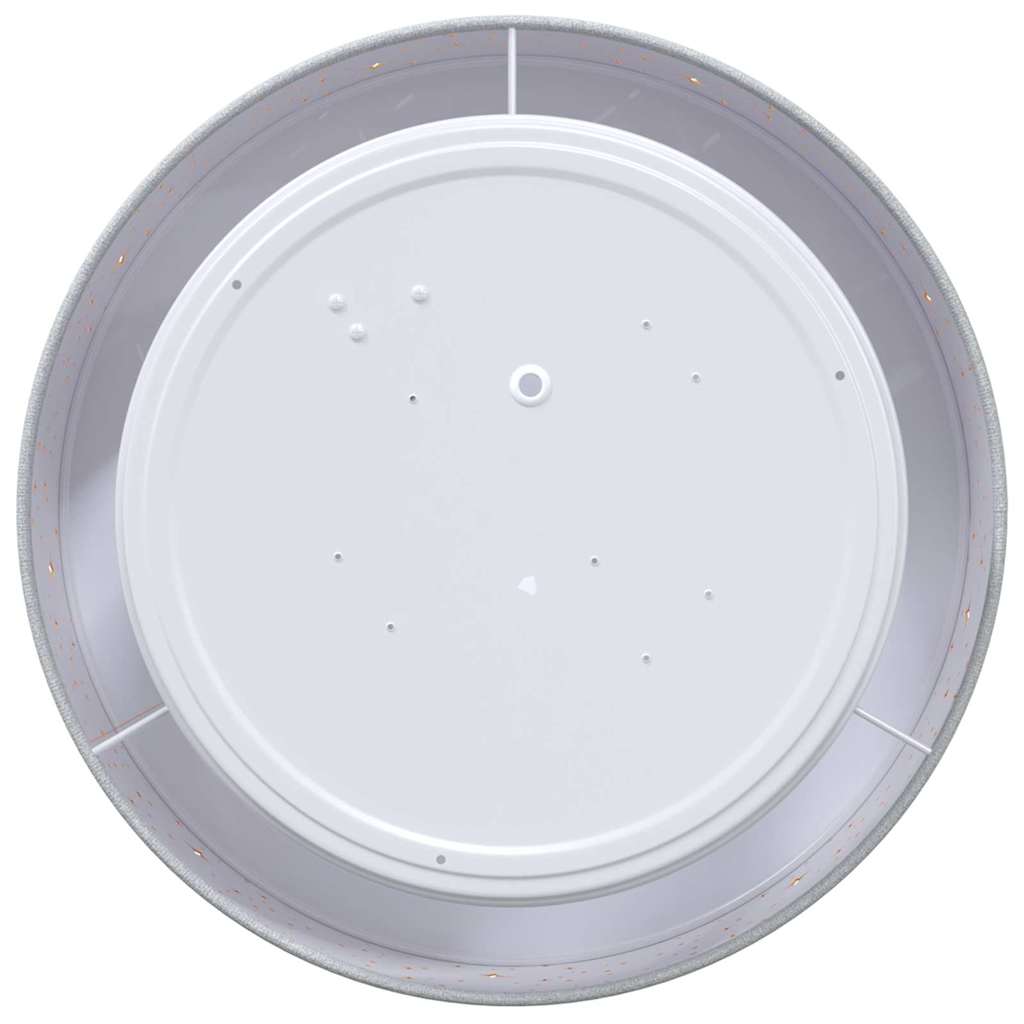 Taklampa Grå 30 x 13.5 cm tyg