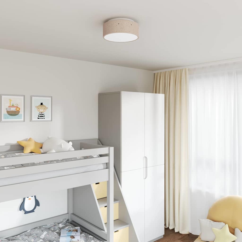 Taklampa Taupe 30 x 13.5 cm tyg