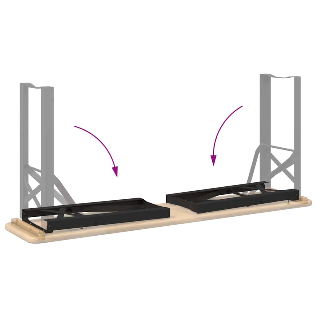 Ölbänk Ben Svart Pulverlackerat stål