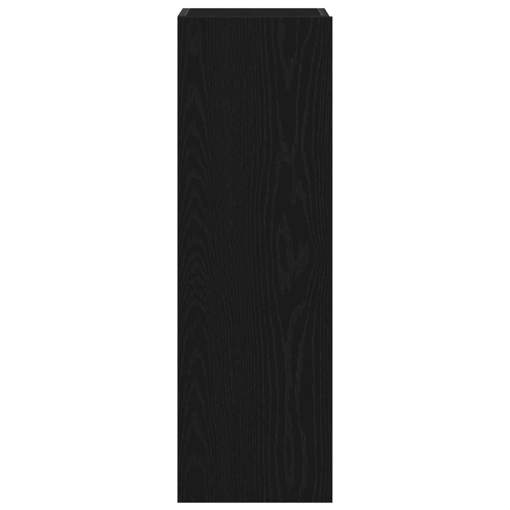 TV-bänkset 3 pcs Svart ek 130.5 x 30 x 140 cm Konstruerat trä