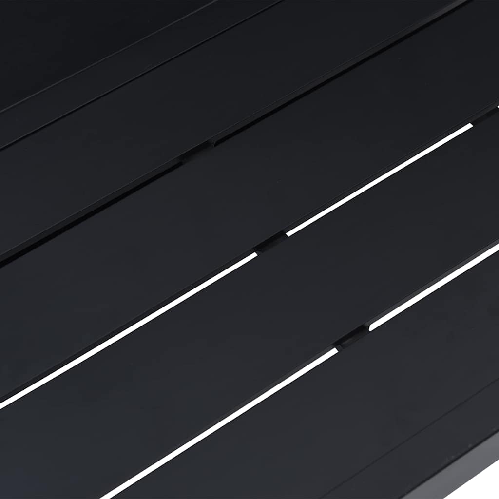 Utomhus Möbler Svart Aluminium