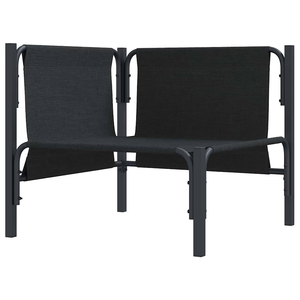 Utomhus Möbler med kudde med kudde Antracit Stål