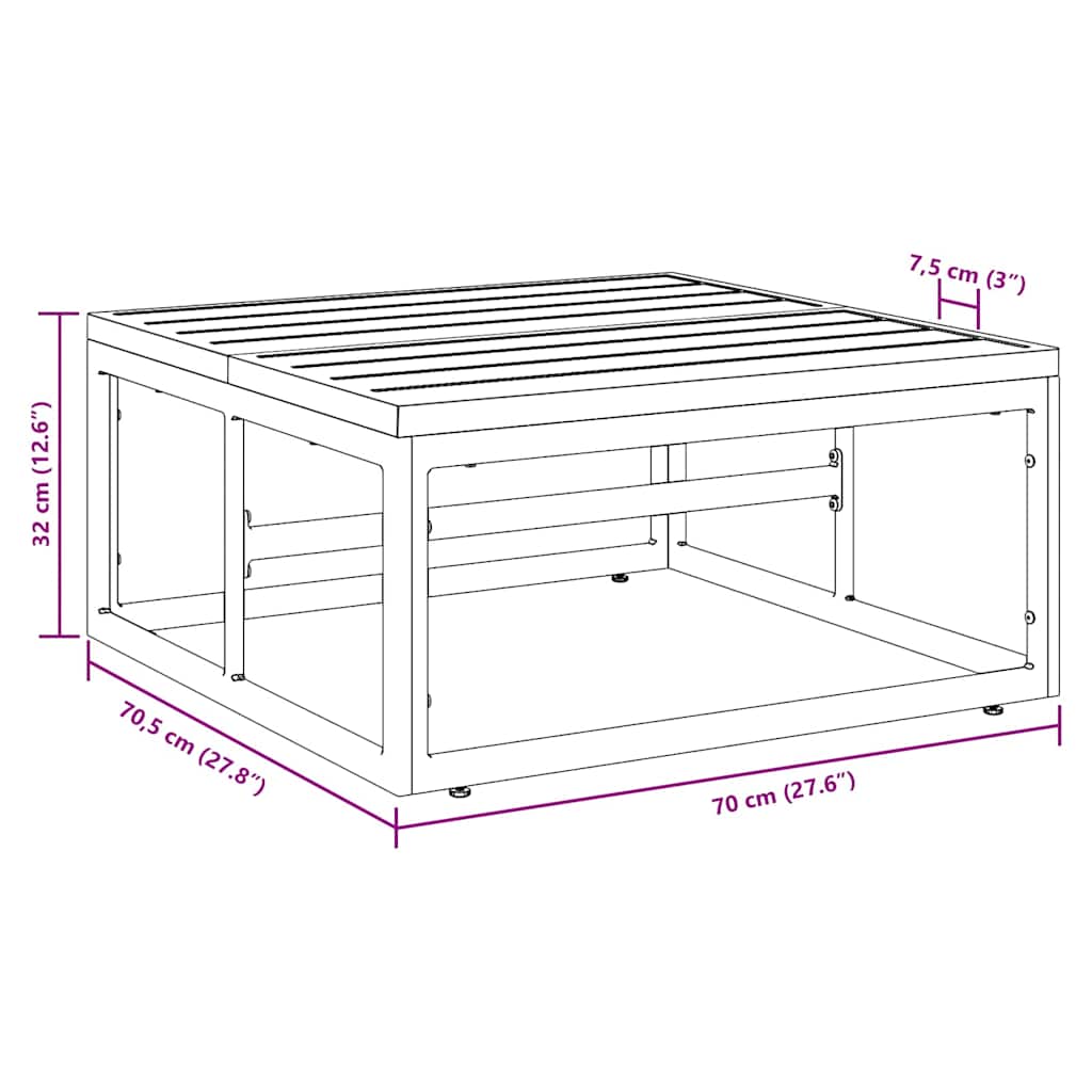 Utomhus Möbler Antracit Stål