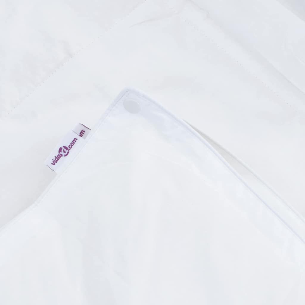 2-i-1 Duntäcke med kudde 2 pcs Vit Dunfjäder