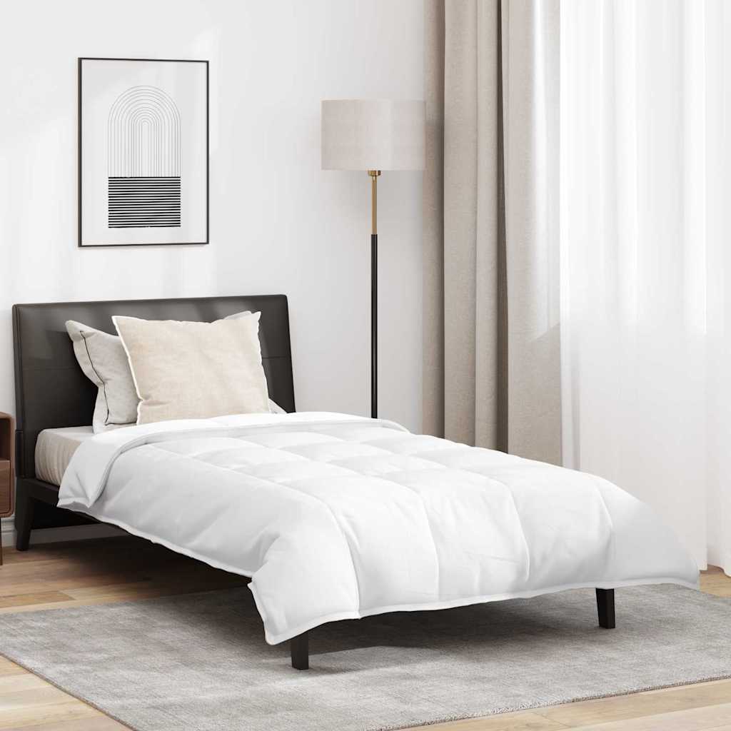 2-i-1 Duntäcke med kudde 2 pcs Vit Dunfjäder