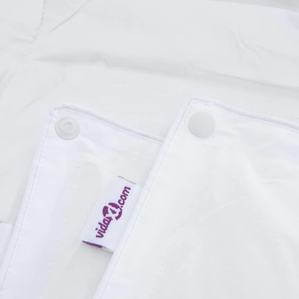 2-i-1 Duntäcke med kudde 2 pcs Vit Dunfjäder