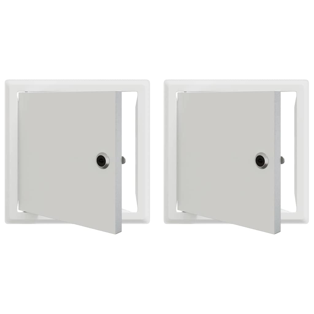 Åtkomstpanel 2 pcs Vit 20 x 20 cm Stål