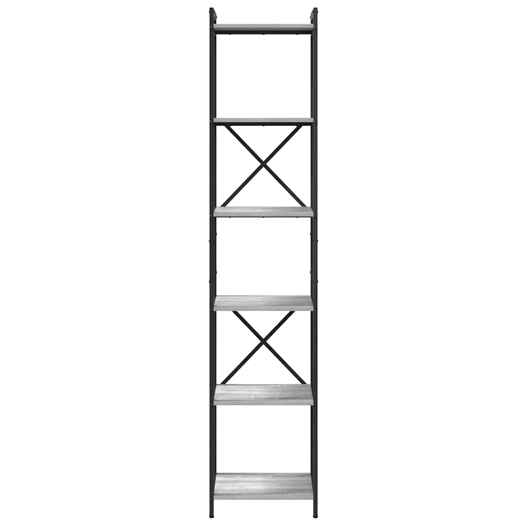 Bokhylla Grå sonoma 40 x 30 x 188 cm Konstruerat trä