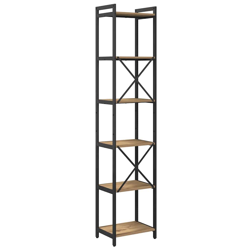 Bokhylla artisan ek 40 x 30 x 188 cm Konstruerat trä