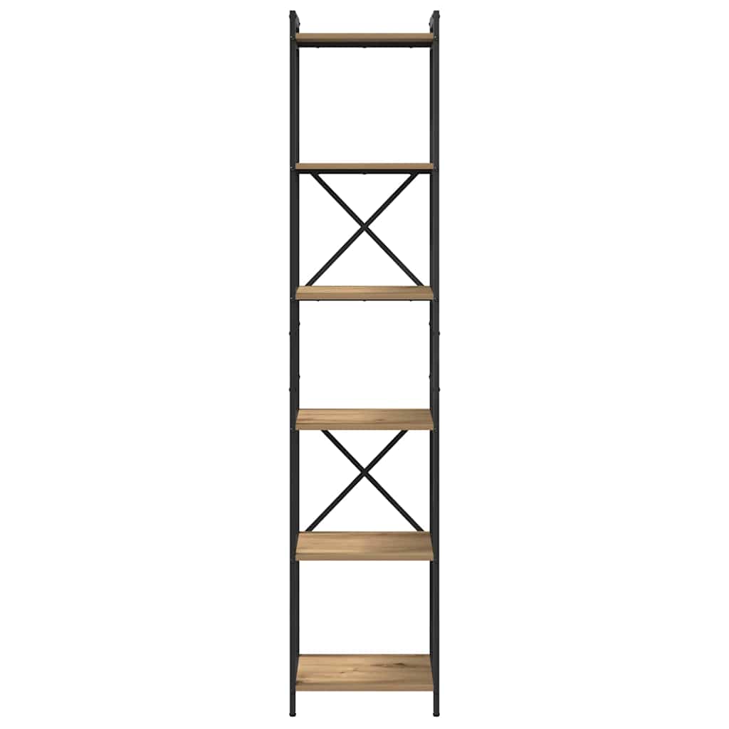 Bokhylla artisan ek 40 x 30 x 188 cm Konstruerat trä