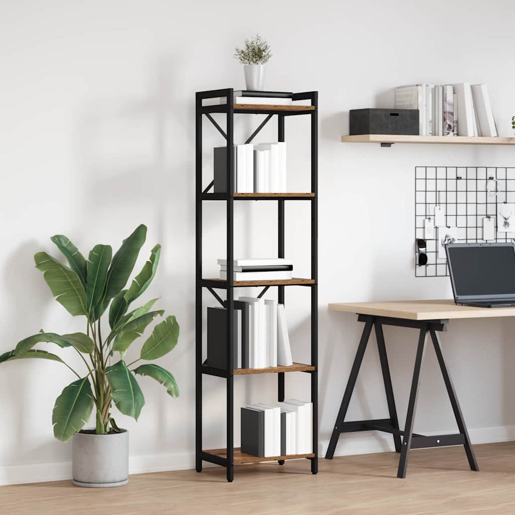 Bokhylla Gammalt trä 40 x 30 x 153 cm Konstruerat trä