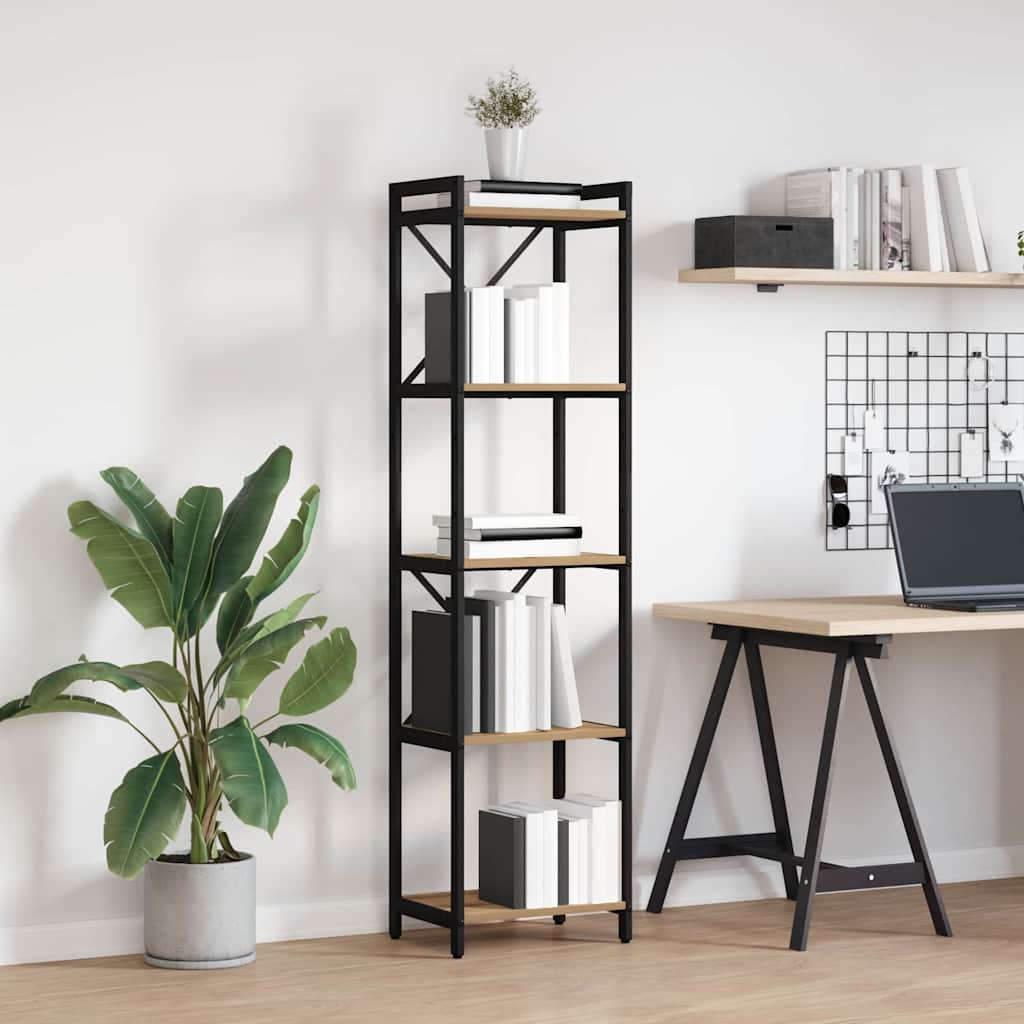 Bokhylla artisan ek 40 x 30 x 153 cm Konstruerat trä