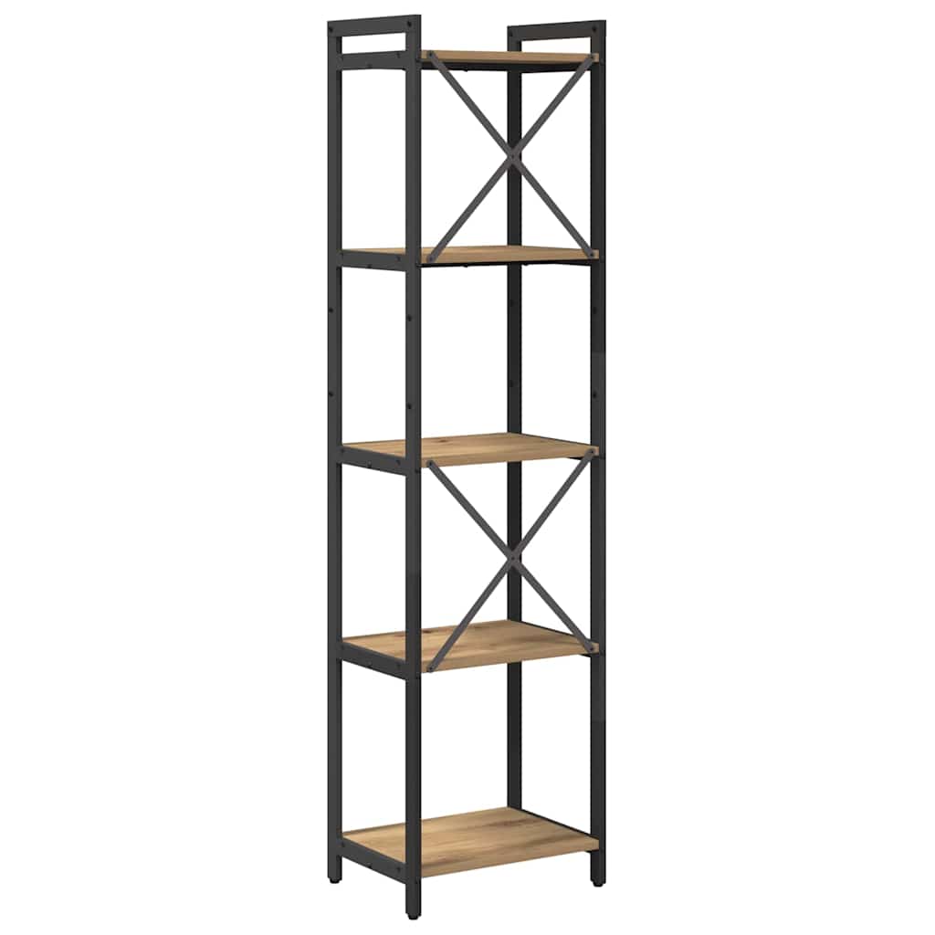 Bokhylla artisan ek 40 x 30 x 153 cm Konstruerat trä