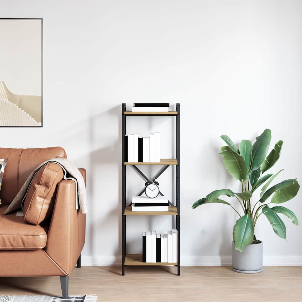 Bokhylla artisan ek 40 x 30 x 118 cm Konstruerat trä