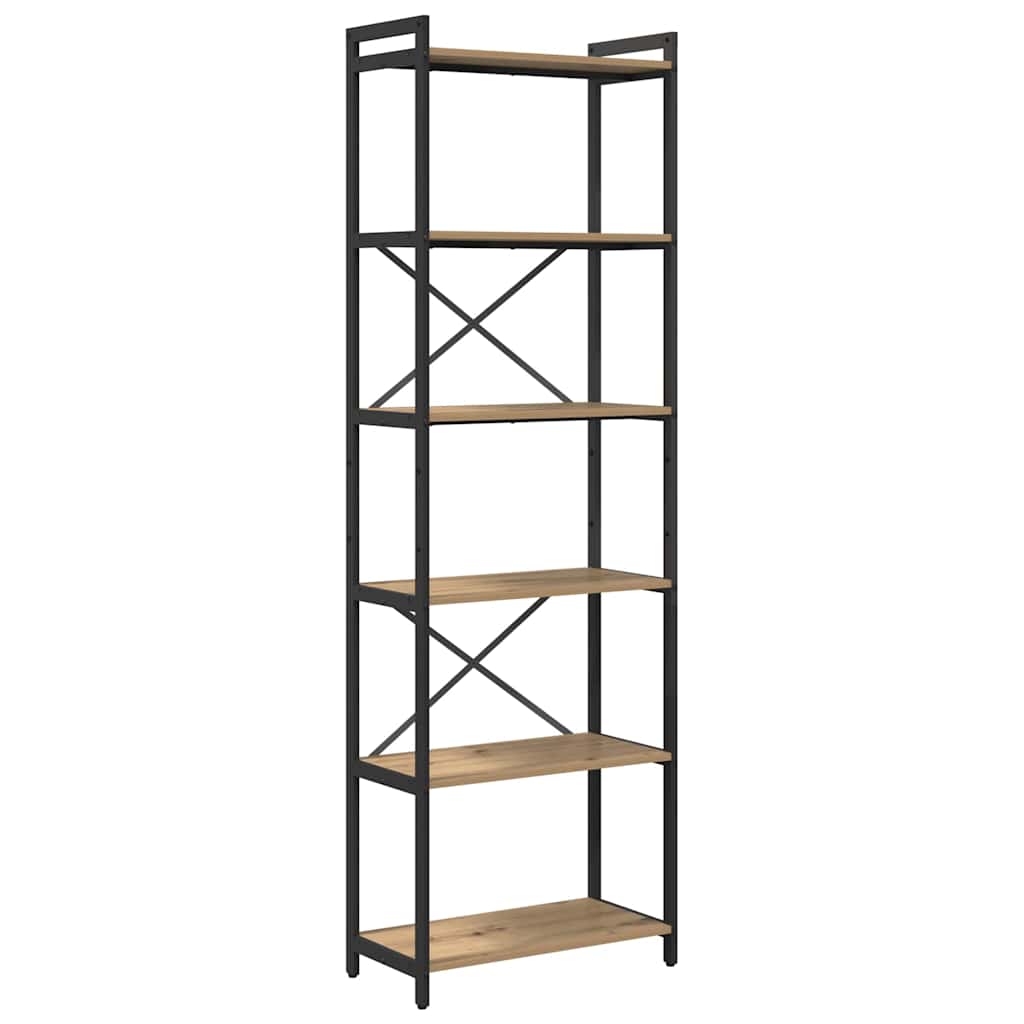 Bokhylla artisan ek 60 x 30 x 188 cm Konstruerat trä