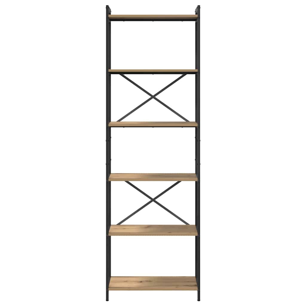 Bokhylla artisan ek 60 x 30 x 188 cm Konstruerat trä